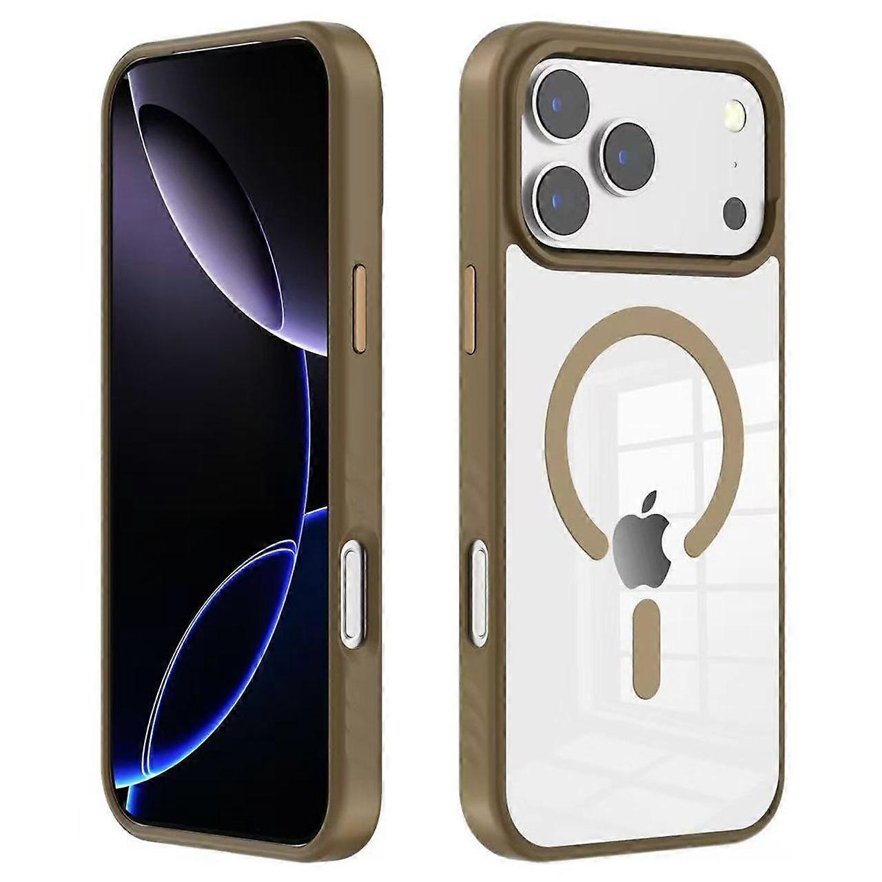 For iPhone 17 Pro Max Case Compatible with MagSafe TPU + PC Shockproof Phone Back Cover