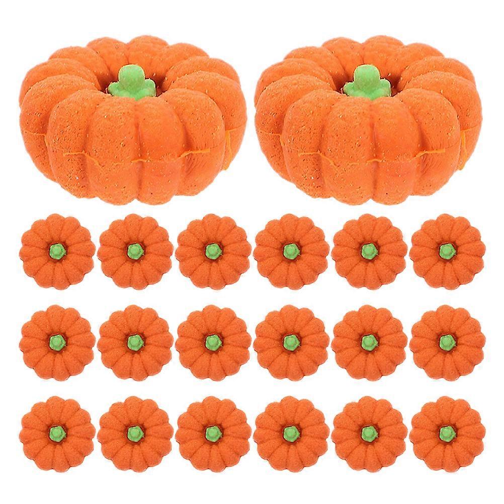 Mini Pumpkin Erasers 100Pcs Halloween Erasers Bulk for School Prizes