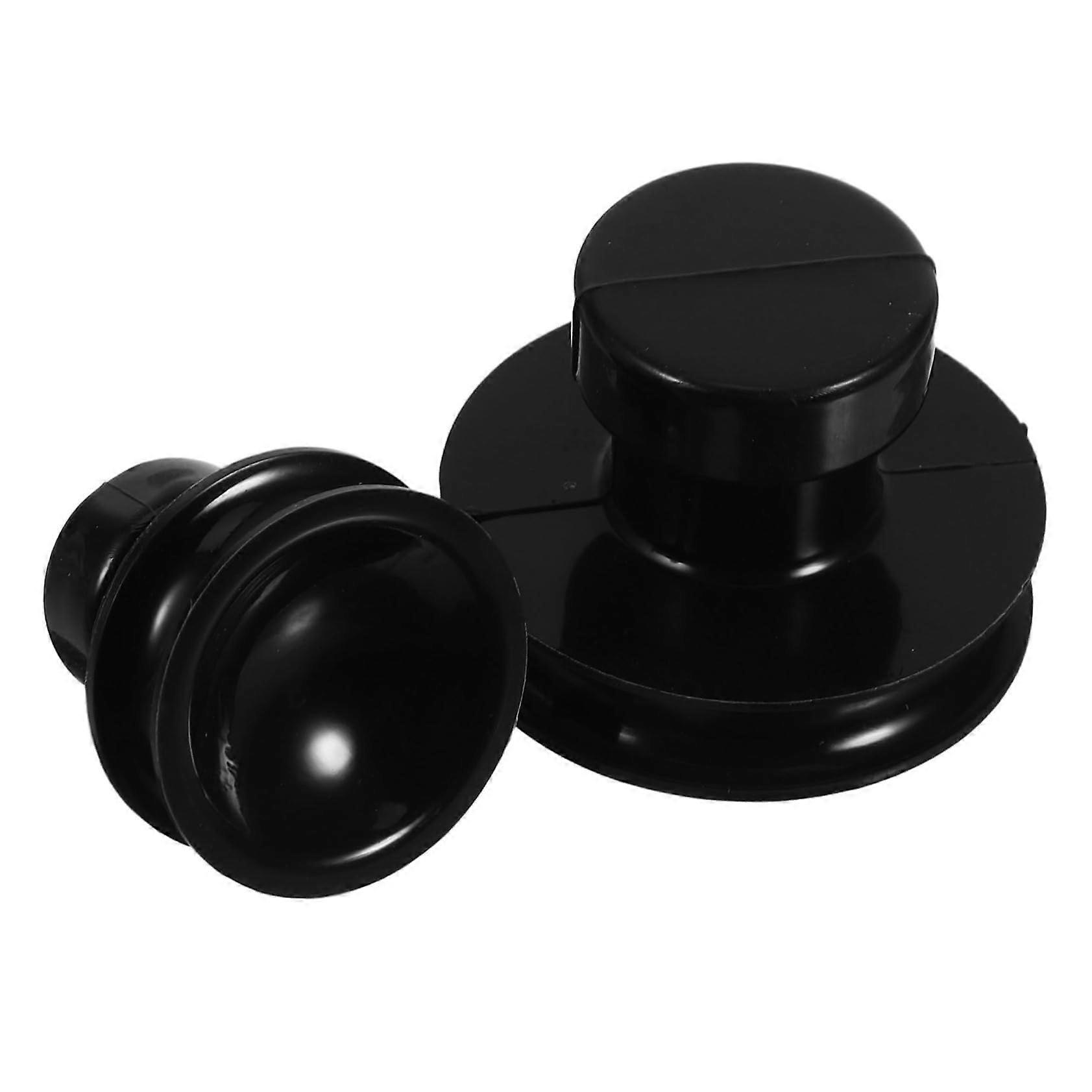Rubber Singing Bowl Handle with Suction Cup for Easy Lifting and Stable Grip, 2pcs Durable Set