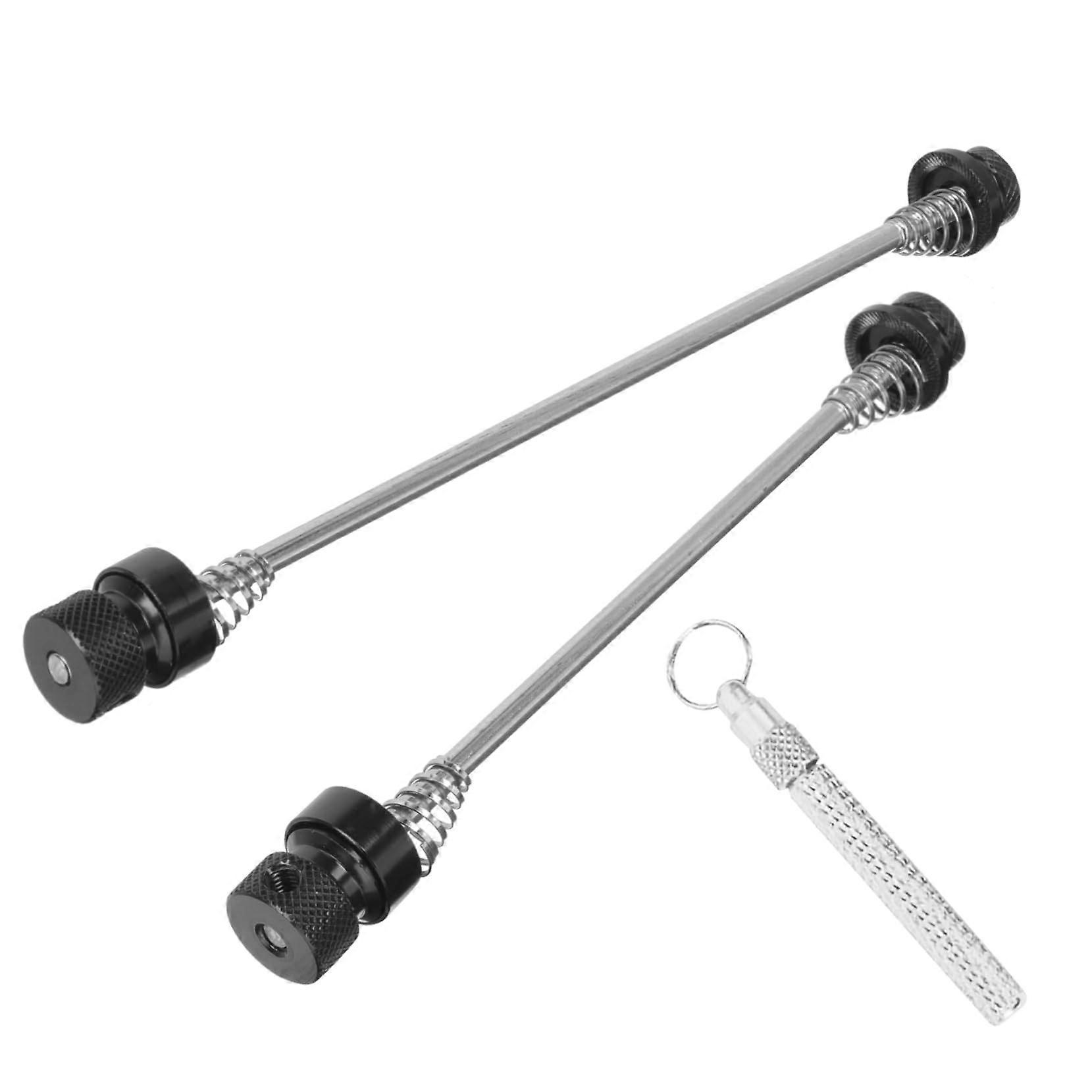 Bike Quick Release Skewer with Wheel Security Lock for Mountain Bikes, Easy Install Replacement