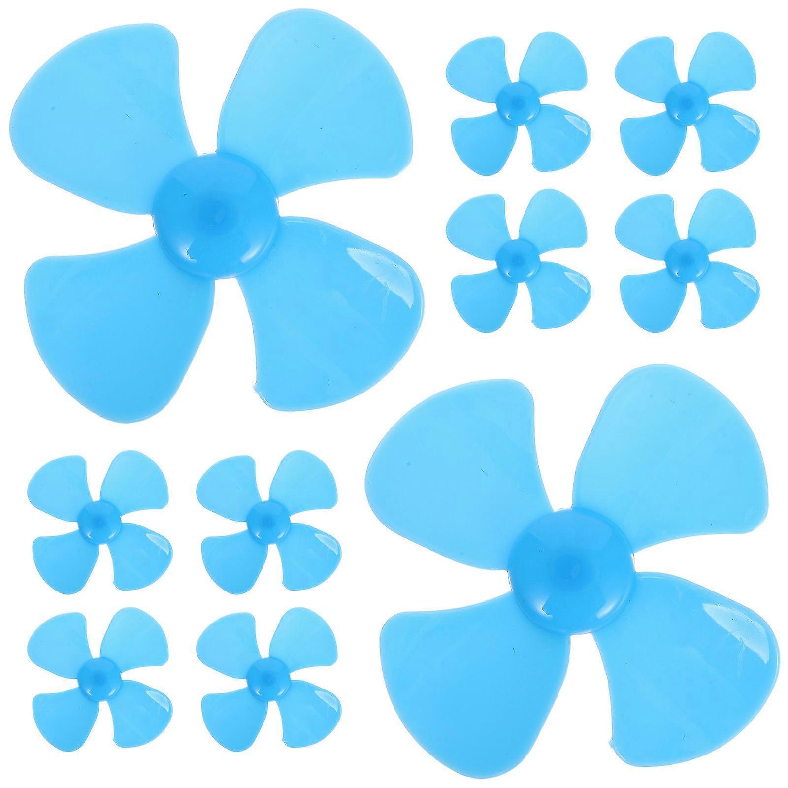 Mini Fan Model Propellers for DIY 20Pcs Plastic Blue Propellers