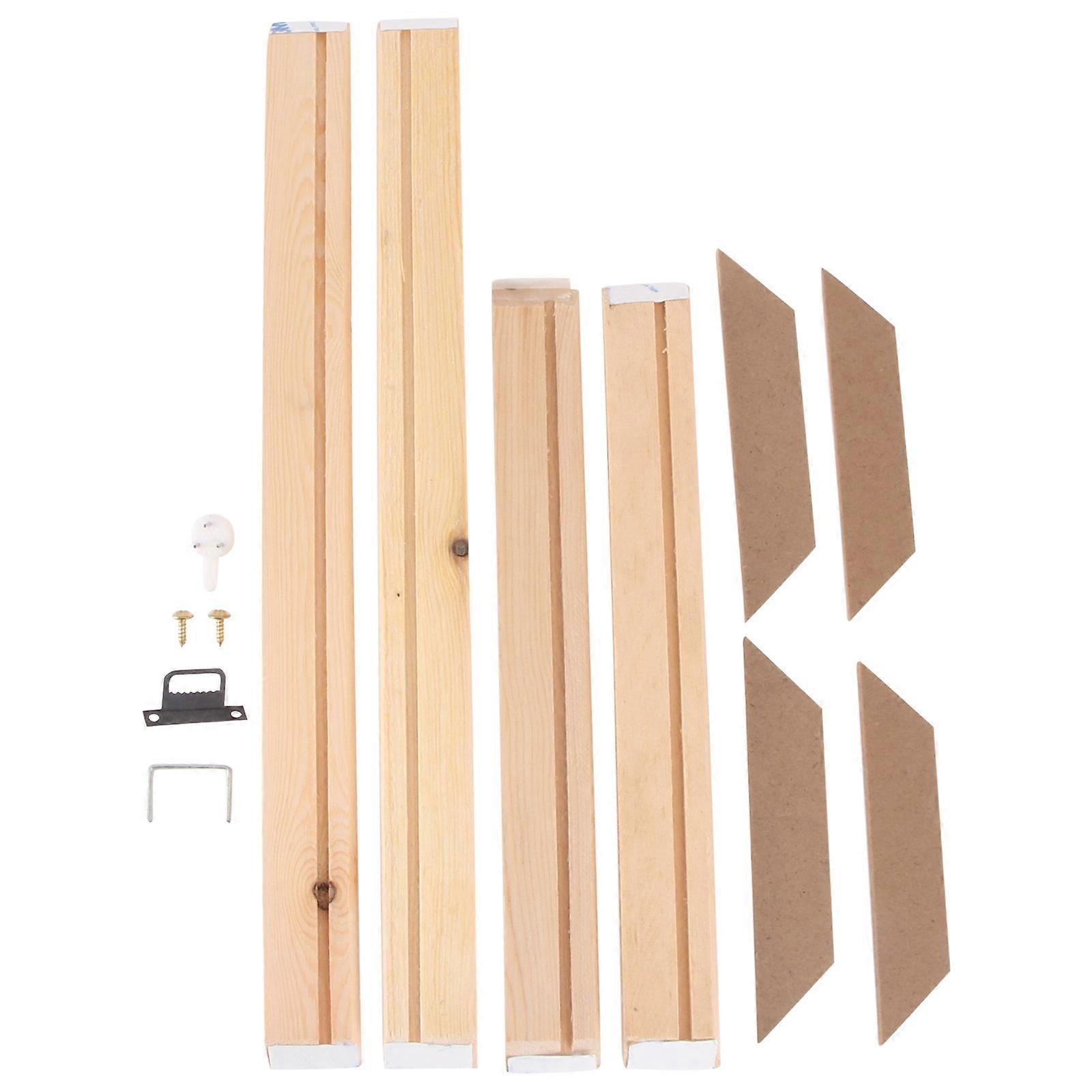 DIY Picture Frame Solid Wood Frame for Decoration 1Set Khaki