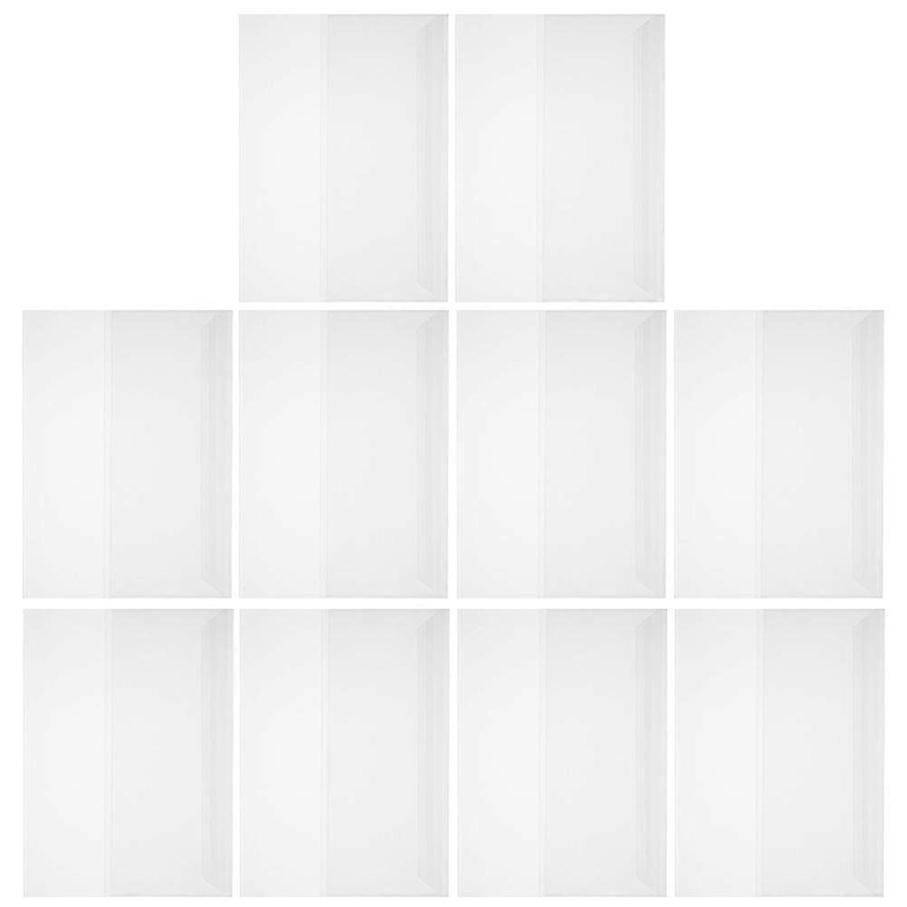 Protective Transparent Book Film Waterproof Plastic Covers 10 Sheets