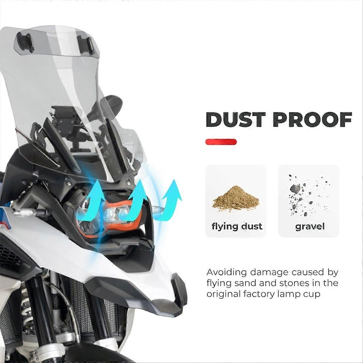 Headlight Protector With 3 Fluorescent Covers For R1200GS Plating