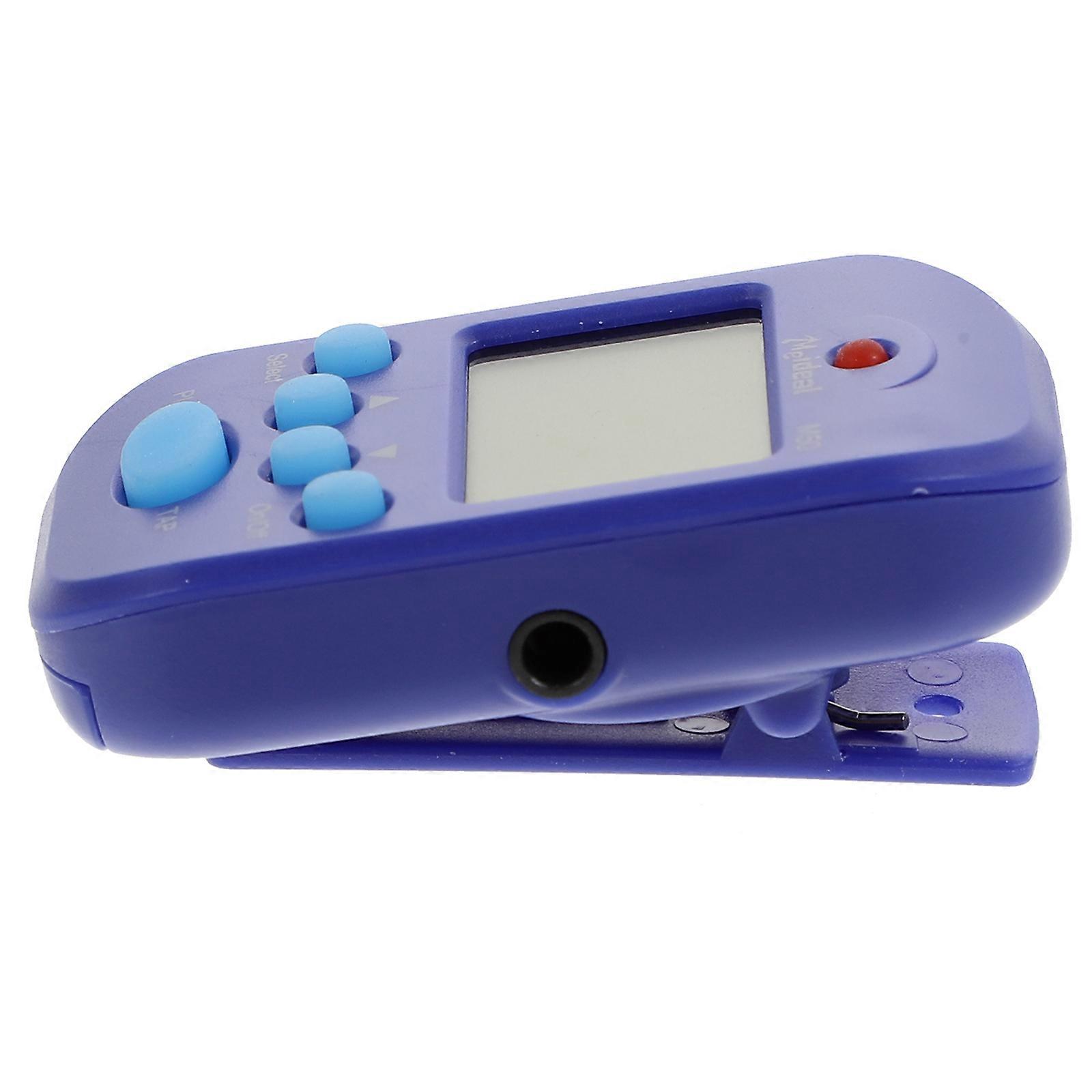 Electronic Metronome Guitar Metronome for Music Practice 1Pcs Compact Blue Model