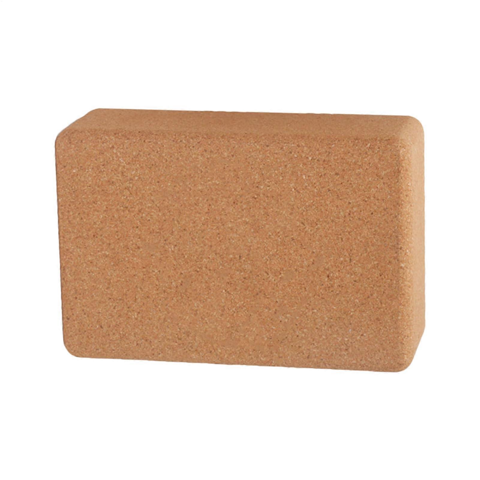 Cork Yoga Block for Home Workout with Secure Grip and  Thickness Support
