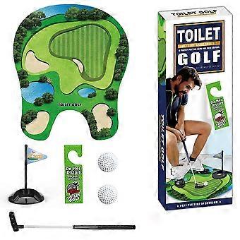 Toalettgolfputtset Roligt badrumsgolfspel Perfekt skämtpresent för hemmet eller kontoret