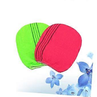 Exfoliating Shower Gloves for Body Scrub and Gentle Skin Care, 2pcs Universal Fit Random Color