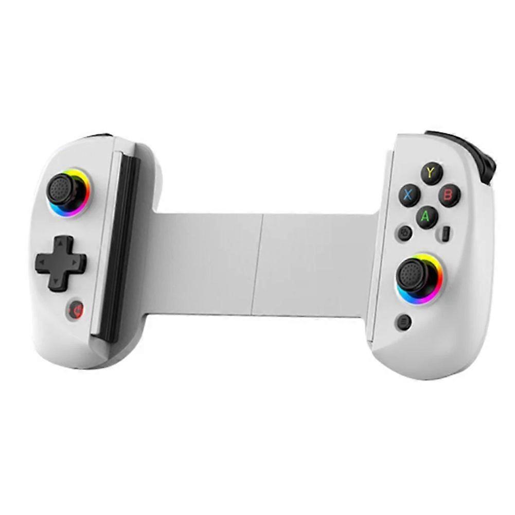 D8 Telescopic Game Controller RGB Light Mobile Game Controller with 6-Axis Vibration for Android IOS PS3 PS4 Switch PC,B