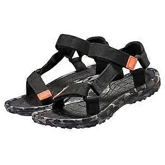 Sandales de marche pour garçons, respirantes et confortables, idéales pour la plage et les sports nautiques, noires, pointure 9,5-10 ans.