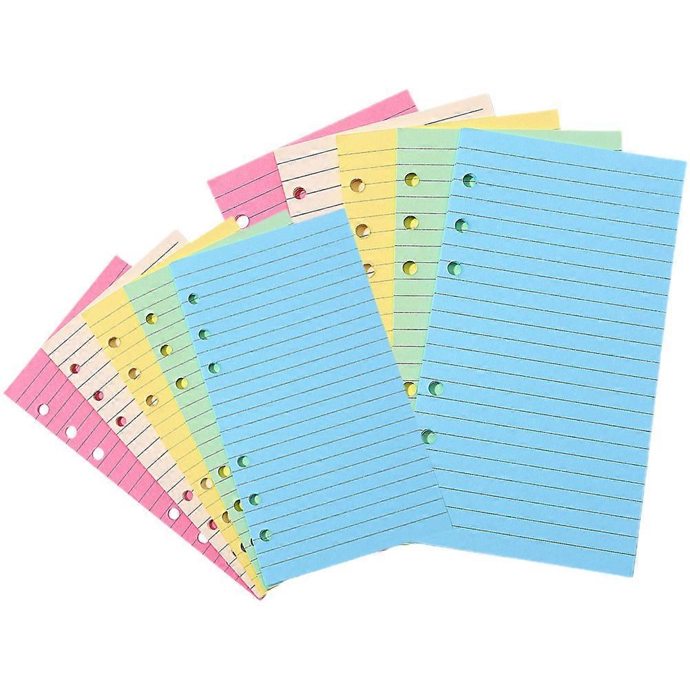 Writing Loose Leaf Notepad Refill for Notebook 2 Books Colored Replacement