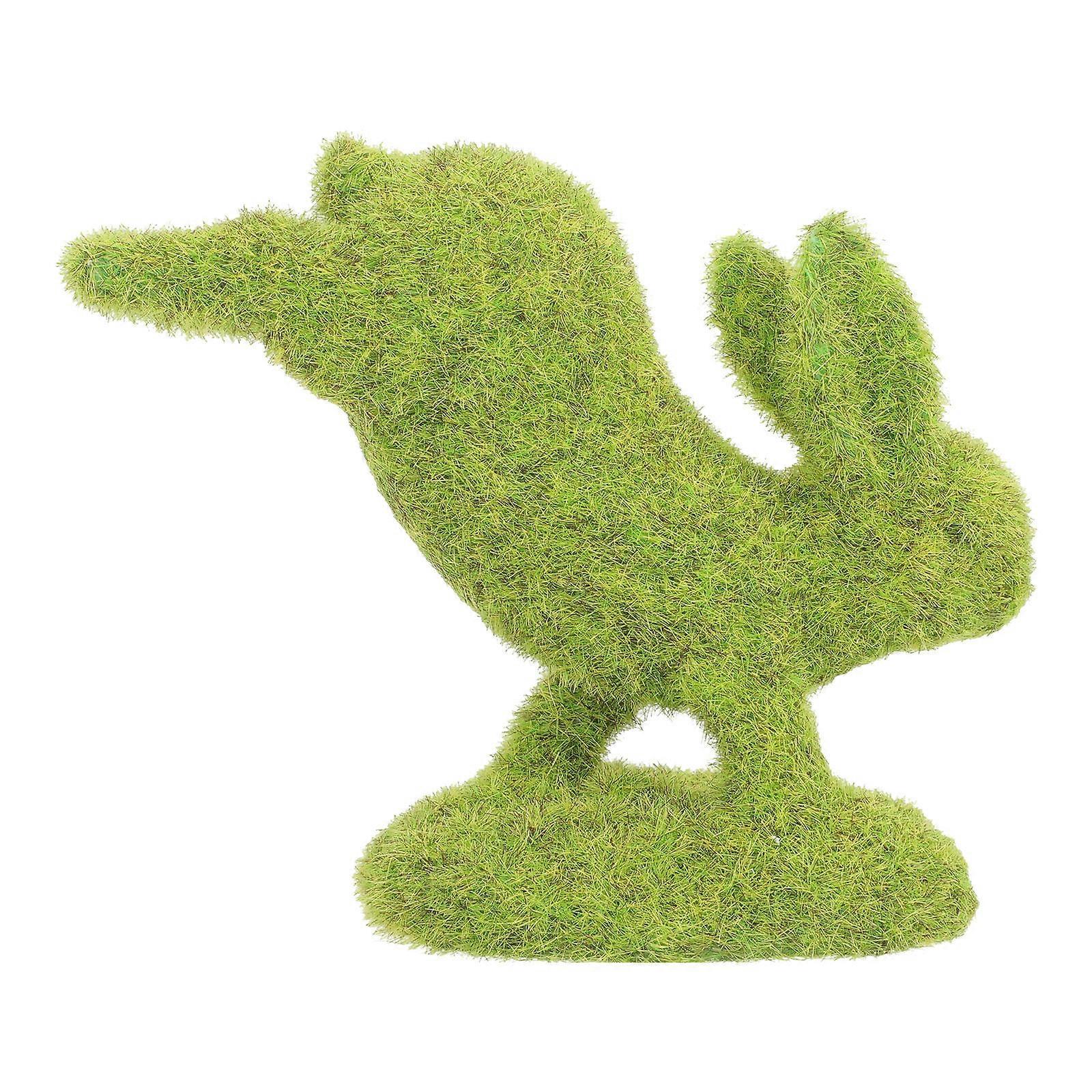 Flocking Rabbit Simulation Micro Ornament for Garden Decoration 2Pcs