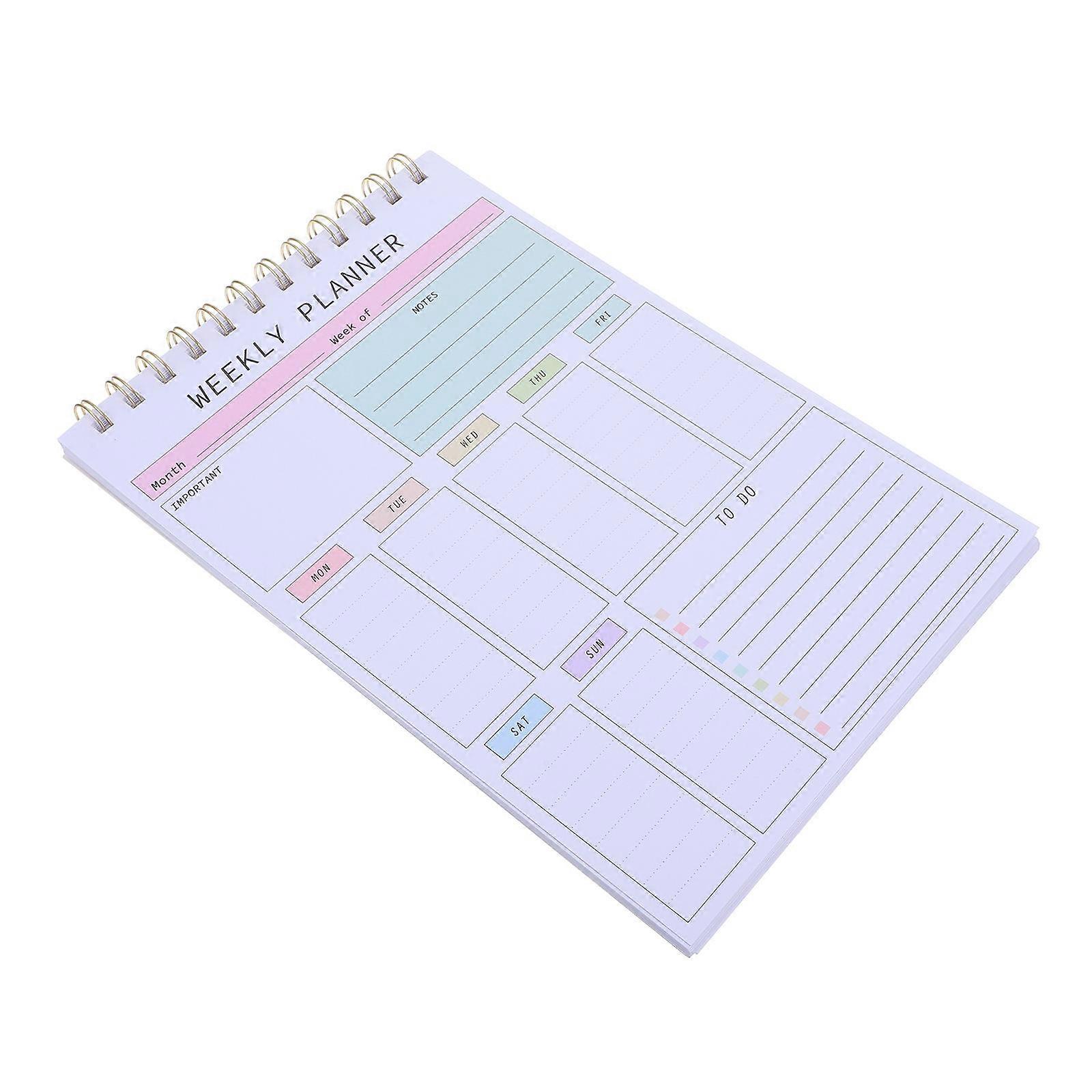Weekly Planning Pad for Managing Weekly Tasks Paper