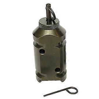 Durable perimeter trigger alarm. Portable, lightweight warning device compatible with camping.