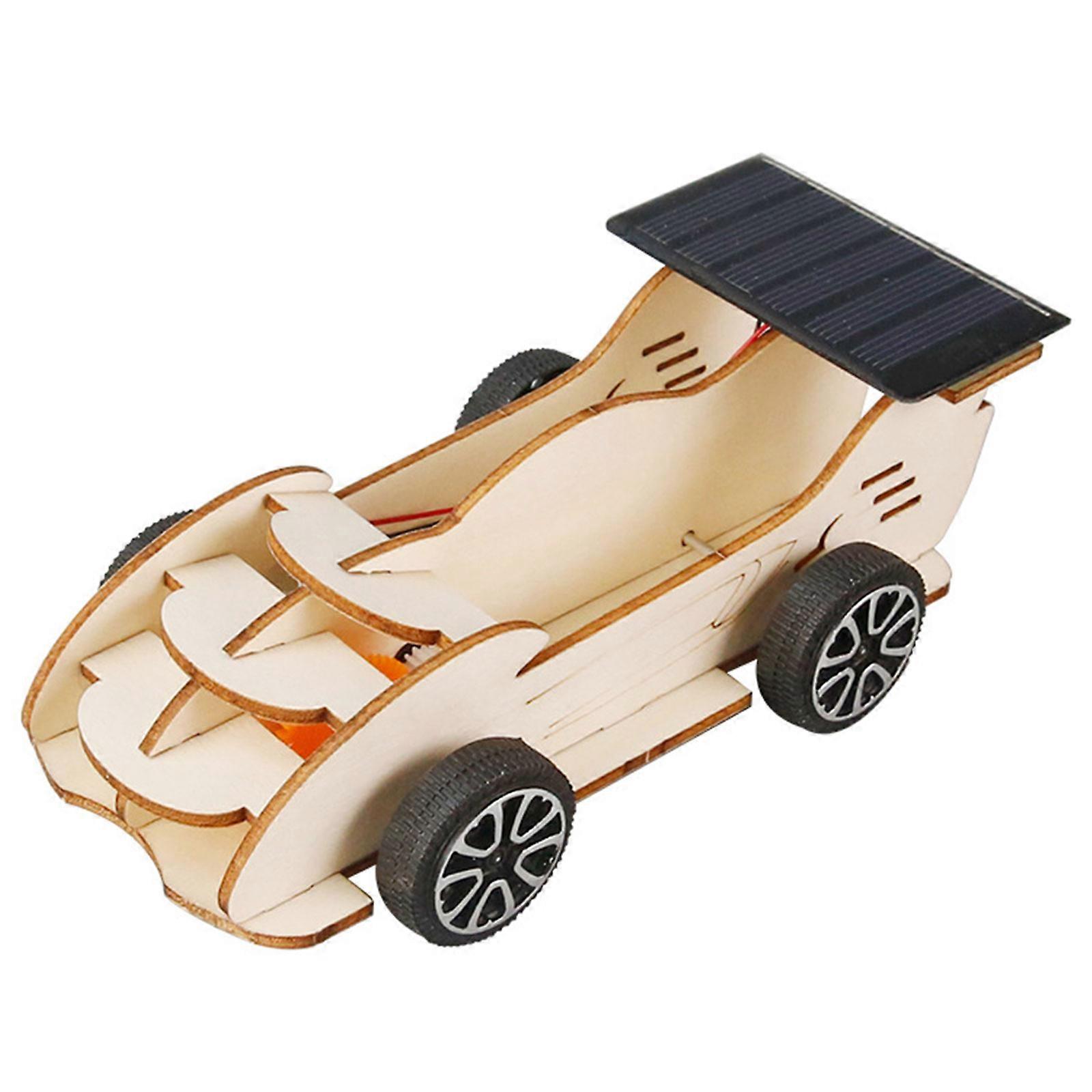 Solar Panel Powered Car Building Set Creative Science Learning Tool for Kids Fun Physics Learning Activity and Craft Multicolor