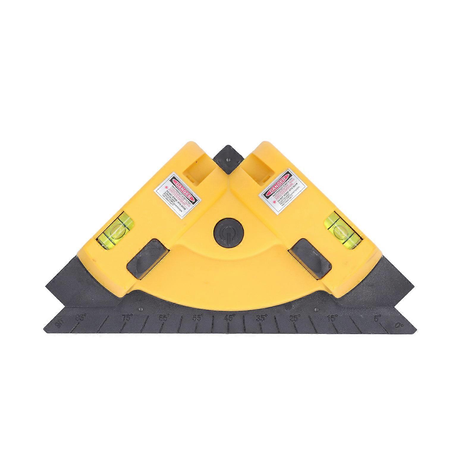 Floor Line Level Blue Lighting Right Angle Tile Level Tool Self Leveling High Accuracy Square Line Leveler