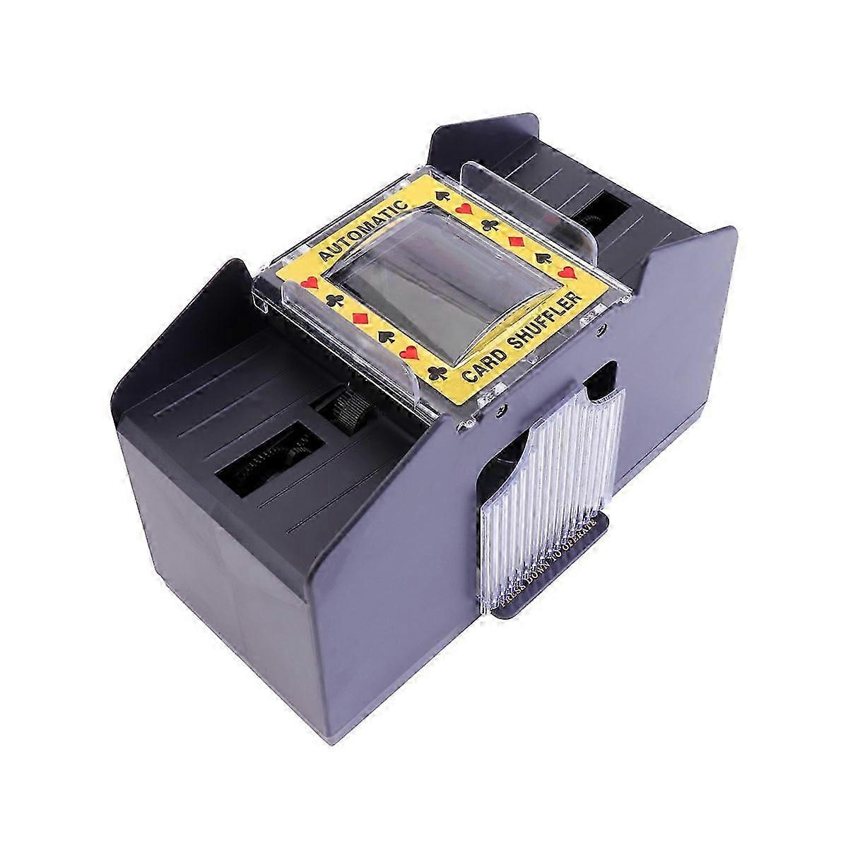 Automatic Card Shuffler for 4 Decks, Black