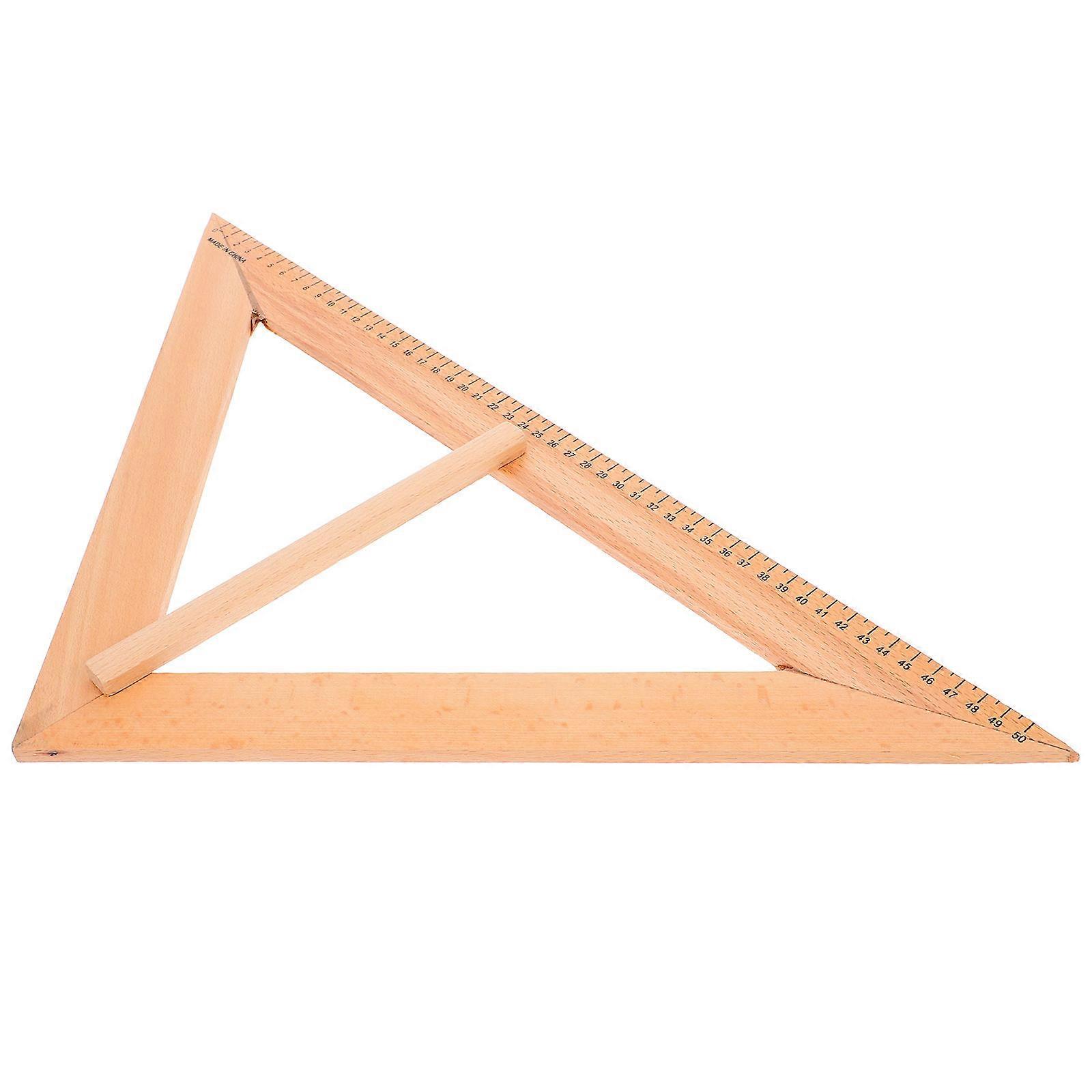 Geometry Teaching Triangle Ruler for Math Wood Drawing Tool