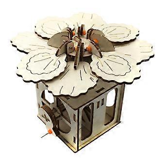 Interactief lesmateriaal met houten onderdelen die wetenschappelijke concepten demonstreren. Educatief wetenschappelijk constructiespeelgoed, meerkleurig.
