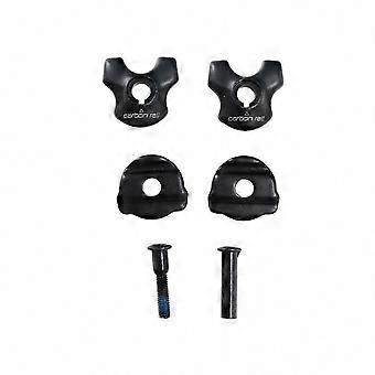 Abraçadeira de canote de selim para trilhos de carbono, adaptador 7x9mm, clipes ovais e redondos para tubo de canote de bicicleta.