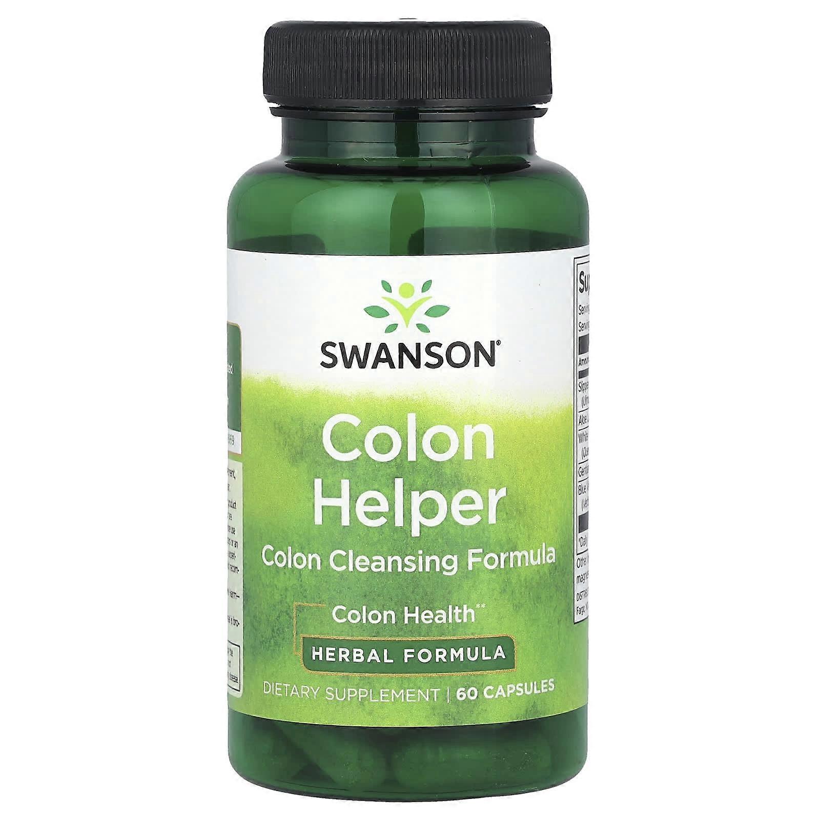 Swanson, Colon Helper, 60 Capsules, 2-Pack