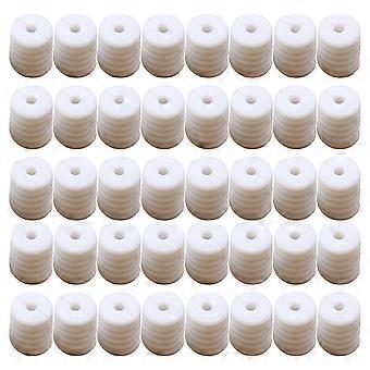 250 stuks Masker met Verstelbare Gesp, Siliconen Antislip Gesp, Oorbescherming, Maskerkoord (Wit)