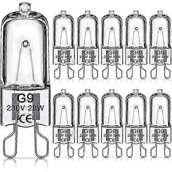 G9 halogen bulb 60W,230V,10 Pack