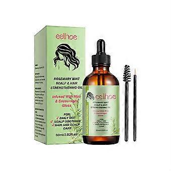 Natural Rosemary Hair Growth Essential Oil Dandruff Treatment for Scalp Professional Hair Care Anti Hair Loss Serum 60ml