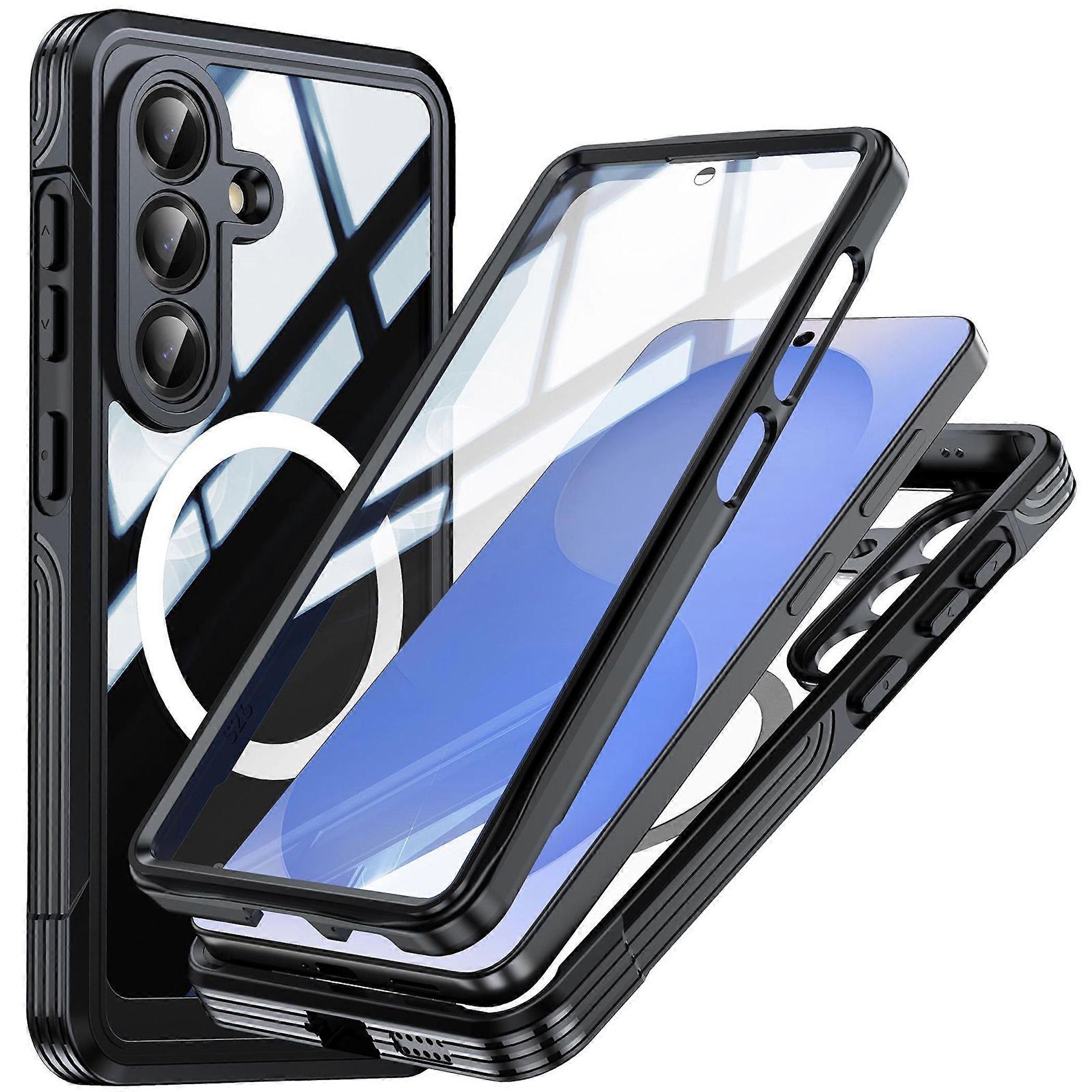 MagSafe Phone Case for Samsung Galaxy S26 Plus Full Body Hybrid Bumper Black