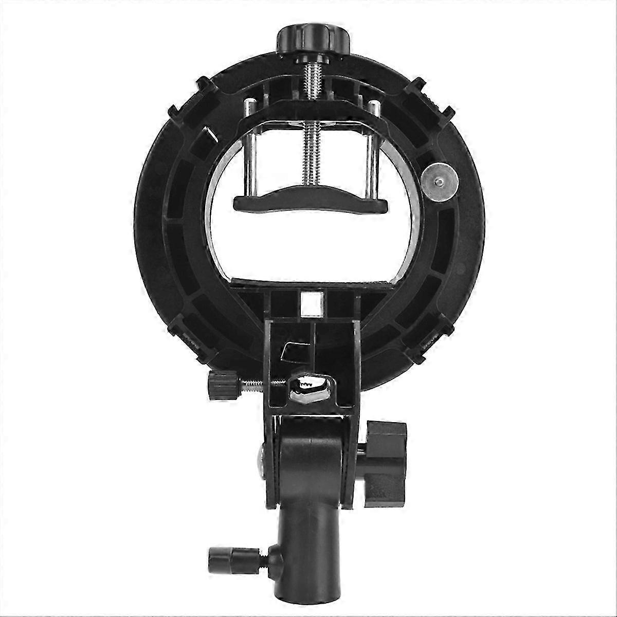S Type Bracket compatible withBowens Mount Holder S Type Bracket Holder compatible withSpeedlite Flash Snoot Softbox