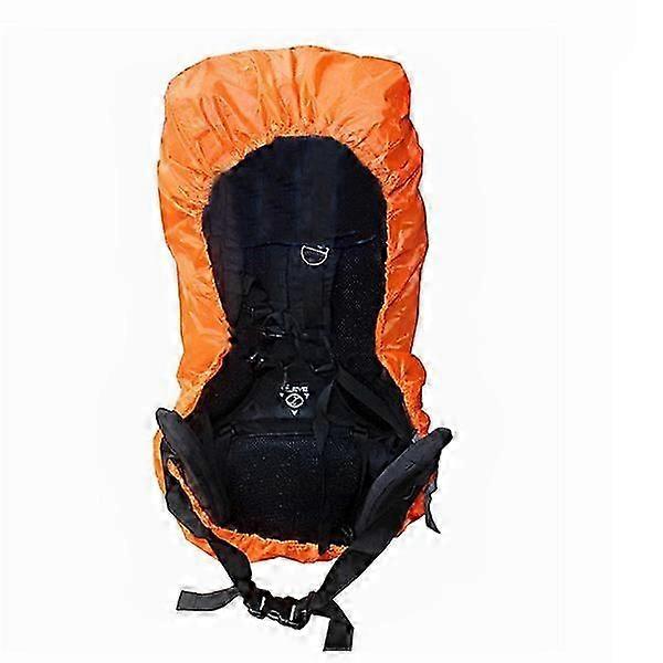 Orange regntätt ryggsäcksskydd för 50-80L väskor
