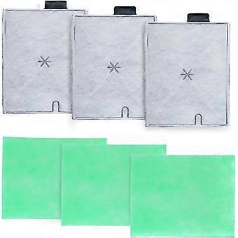 Finest-Filters Compatible with Interpet Internal CF Cartridge Filters - CF2 Three-Month Service Kit (3 x Filter Cartridge 3 x Algaway Pad)