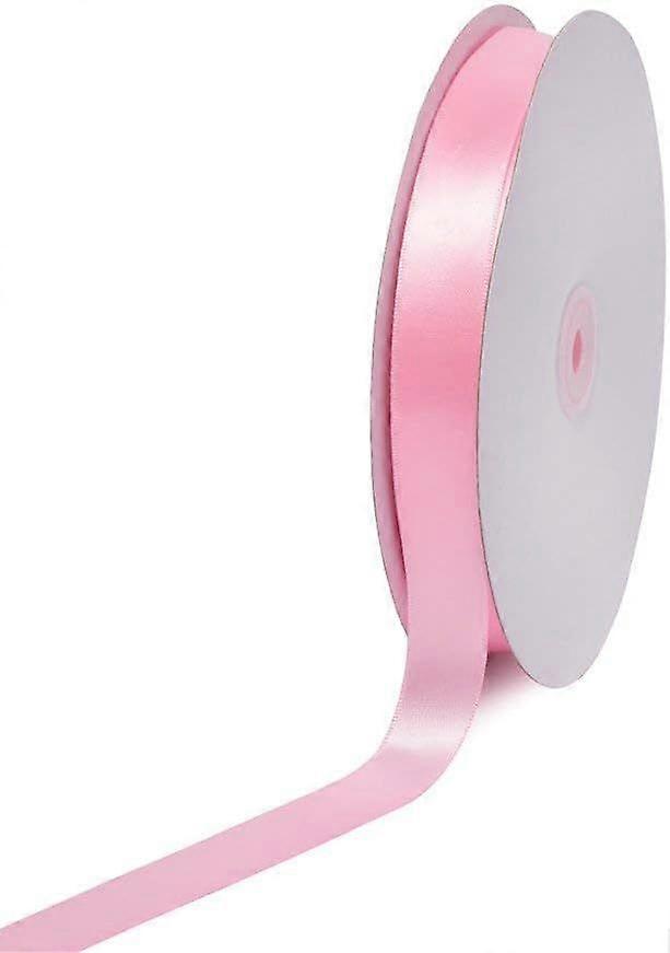 Solid Satin Ribbon, 7/8" by 100 Yard, Pink, Solid