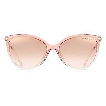 Michael Kors MK2184U DUPONT 32556F Full Rim Rosa På Gjennomsiktige Ovale Solbriller For Dame UV2 Original