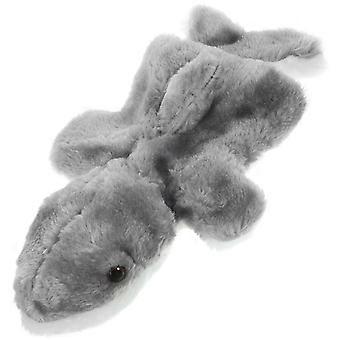 Interactieve dierenhandpop voor kinderen: pluche haai in cartoonstijl.