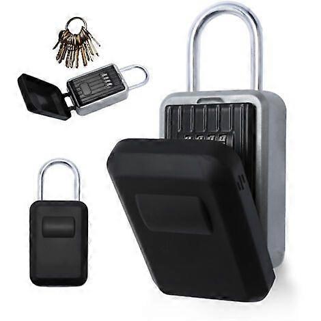 Secure key box, 4-digit combination, safe code, garage key