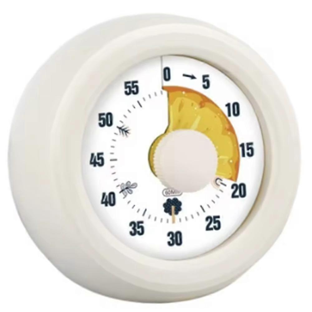 Time Manager 60 Minute Visual Timer compatible with Kitchen and Self-Discipline White