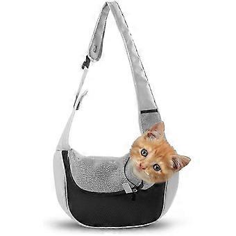 Dog Carrier Bag Cat Carrier Bag Soft Puppy Carrier Bag Travel Bag for Small Dogs Black S