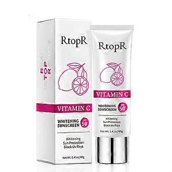 RtopR Vitamin C Sunscreen: Conceals facial imperfections, moisturizes, and brightens the complexion