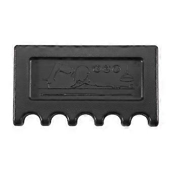 Billiard Pool Cue Holder 5 Slot Plastic Cue Rack for Tabletop Pool Room Accessories Black