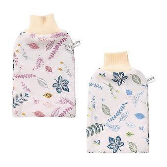Exfoliating Gloves Assorted Color for Bath Mitts 2Pcs Bath Towel Gloves