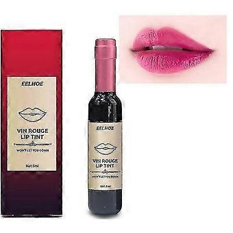 Red Wine Bottle Lip Gloss Dyelip Liquid Set Waterproof Moisturizing Non-fading Bottle Lipstick Makeup Gift  Sexy Cosmetic(figur