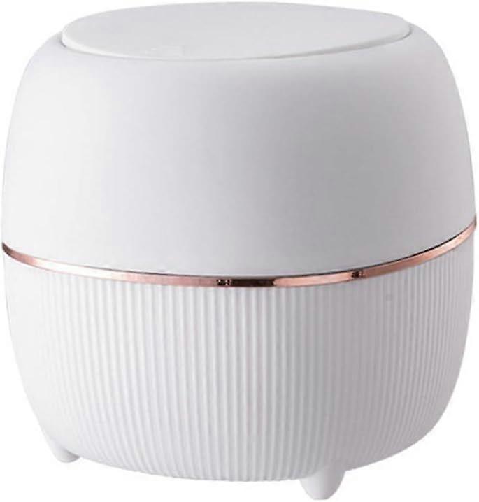 Contemporary Compact Desktop Bin with Odor-Control Lid