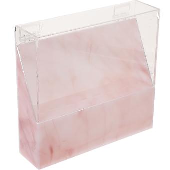Tweezers Storage Stand for Makeup Use 2Pcs Pink Acrylic Craft