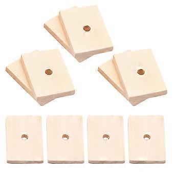 Vogelkauwspeelgoed van hout, blokken, papegaaienbijtspeelgoed, 10 stuks, voor in de kooi.