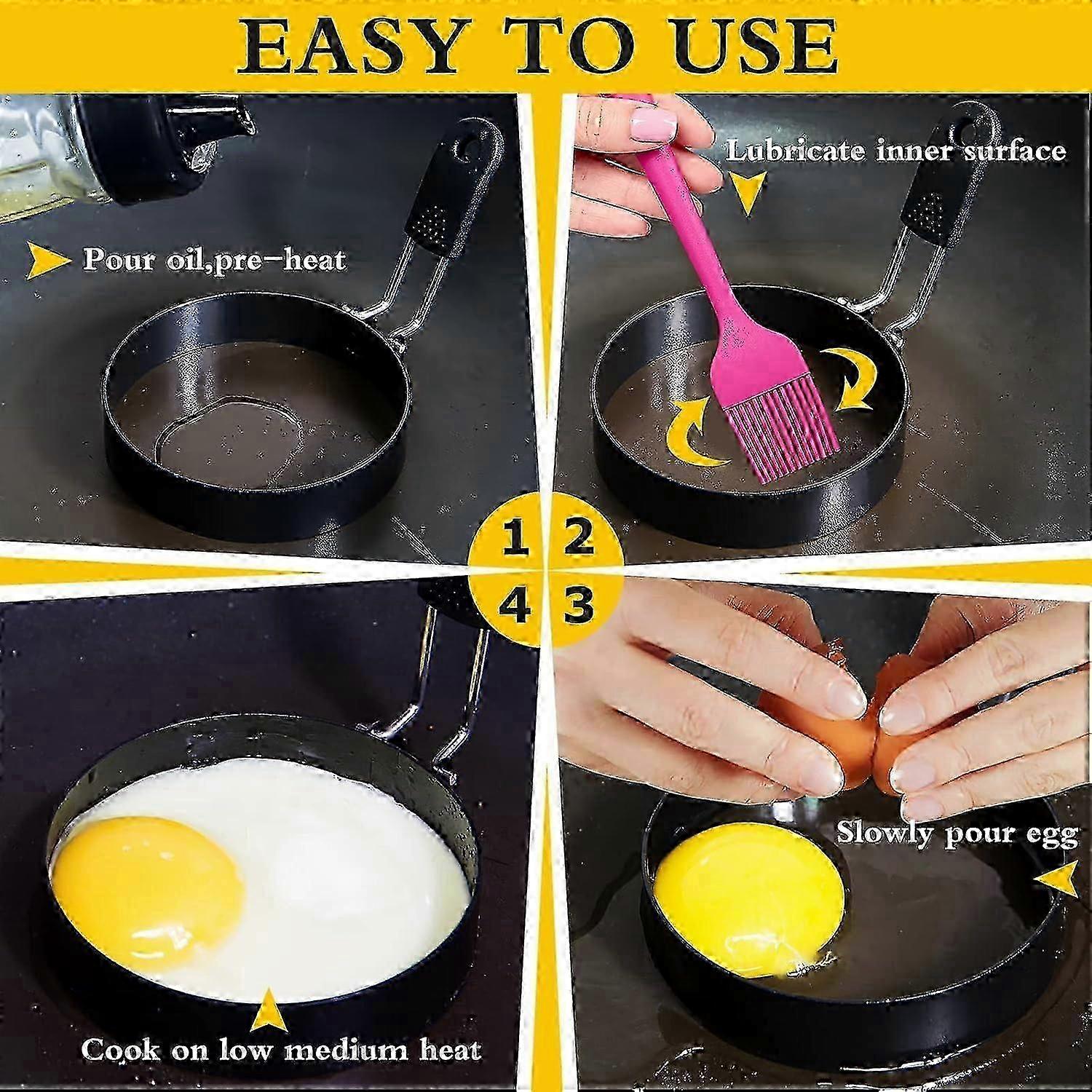 Stainless Steel Egg Rings Set