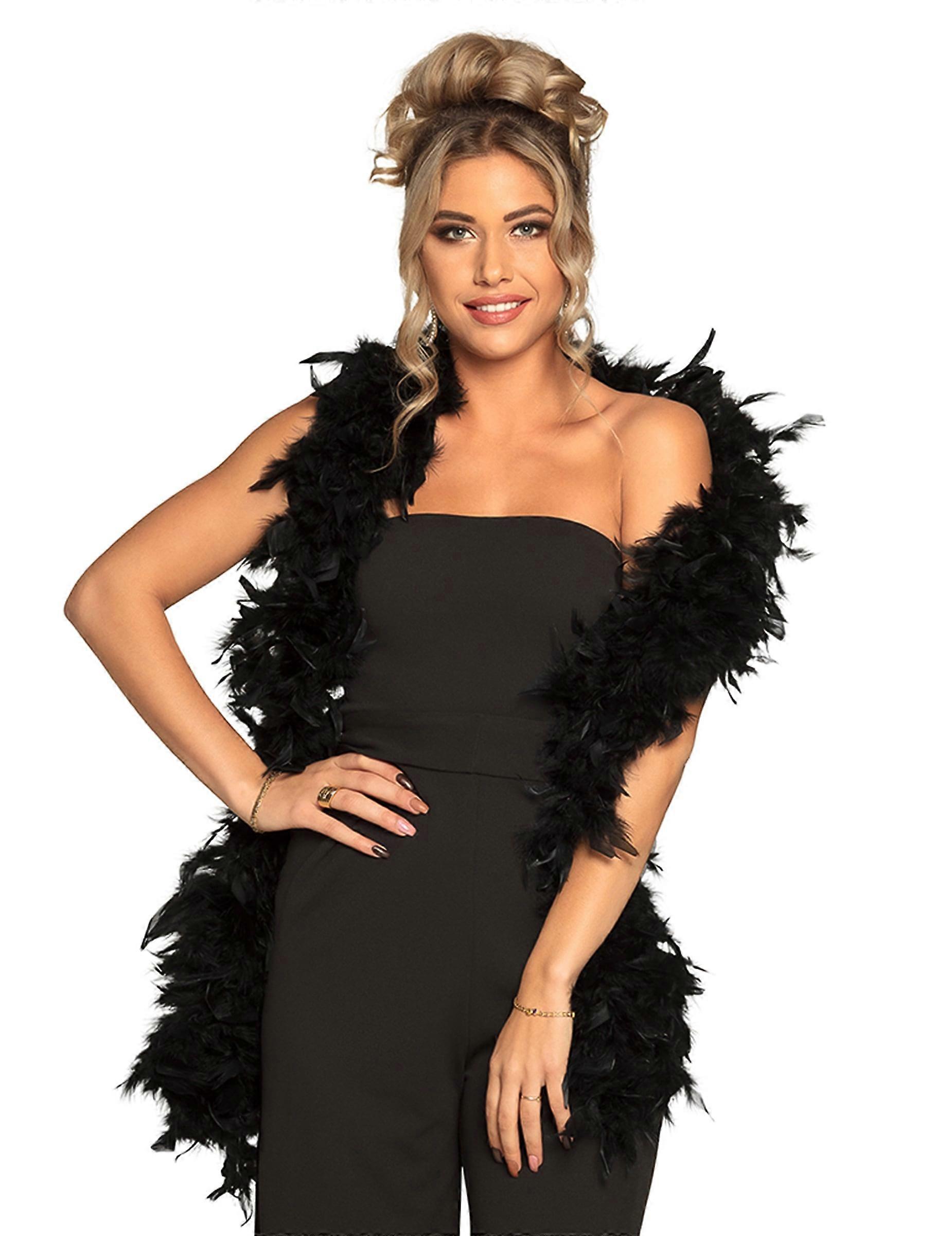 Luxury black boa 80 g