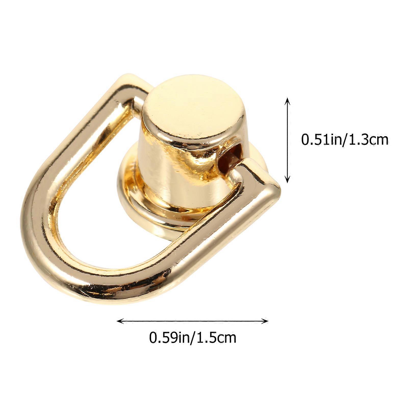 D Type Ring Alloy Buckle for Backpack Accessories 6Pcs Multifunctional