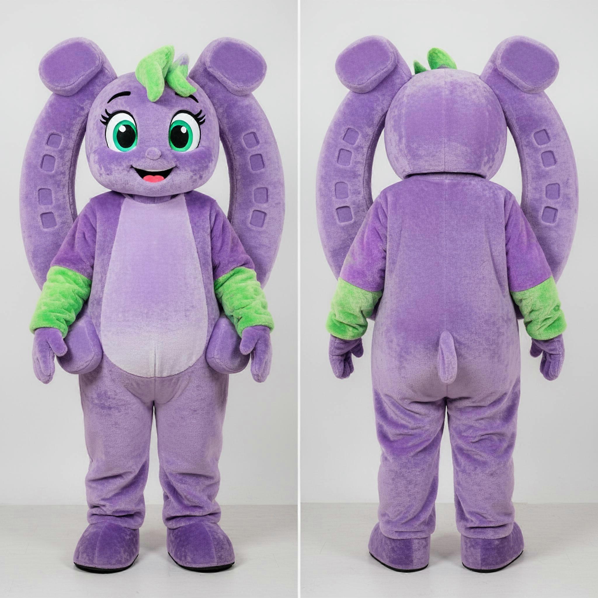 MASTICOT Lavender Soft Horseshoe Mascot