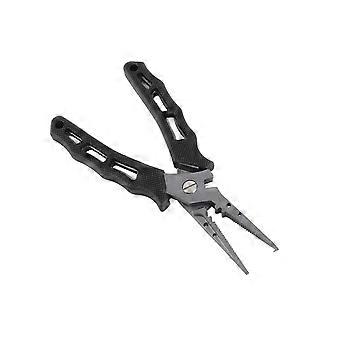fishing Plier Stainless Steel Japanese Type Multifunction Fishing Plier with Oxford Cloth Bag for Outdoor Black_HP